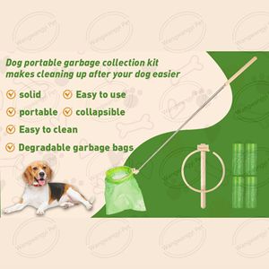 Recogedor de Excrementos de Perro Manos Libres, Mango Largo Retráctil, Fácil de Limpiar - Product Image 2