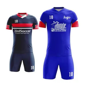 Tùy Chỉnh Chất Lượng Cao Thể Thao Men Football Jersey Giá Rẻ Đồng Phục Bóng Đá Cho Đội