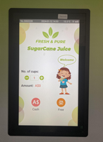 Distributeur automatique de jus de canne à sucre fraîchement pressé, écran tactile, service automatique 24h/24, marque TOTEM pour gare et supermarché