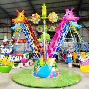 Zürafa uçan sandalye Funfair eğlence sürmek çocuklar için kapalı/açık karnaval fiberglas ve çelik - Product Image 2