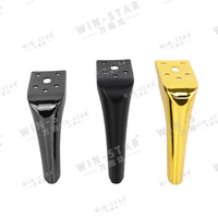 WINSTAR - Pièces de meubles en gros - Pieds de canapé en métal en forme de L, modernes, pour lit, salon