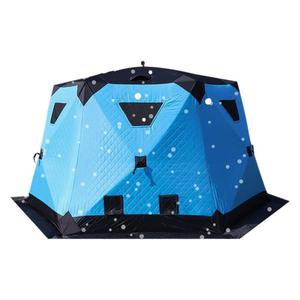 Tente de pêche d'hiver améliorée quatre saisons à double couche <span class=keywords><strong>pour</strong></span> 3-5 <span class=keywords><strong>personnes</strong></span>, en tissu Oxford épais isolant, installation rapide, aucun assemblage requis - Product Image 1