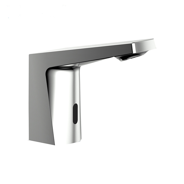 HY-107A Modern Contemporary Polished Brass Solenoid Valve Touchless Sensor Faucet Automatic Water Tap  Bathroom  Kitchen Use