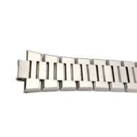 Bracelet de montre en acier inoxydable brossé fin - Léger, lisse, ajustement universel, construction robuste pour montres de style rétro et professionnel