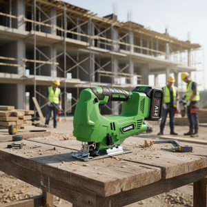 Sierra de calar inalámbrica de 21V sin escobillas 600W 3000SPM para <span class=keywords><strong>corte</strong></span> de madera de 65mm y acero de 6mm, uso industrial y bricolaje - Product Image 4