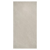 Azulejos de Porcelana Gris Basel para Piso y Pared, 60x120cm, Antideslizantes, Acabado Mate, Textura Imitación Piedra, para Baño