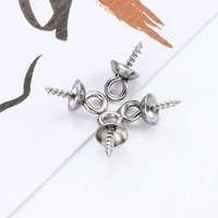 Porte-perle géométrique en acier inoxydable plaqué or porte-pendentif en spirale accessoires bijoux à bricoler soi-même matériel fil de mouton