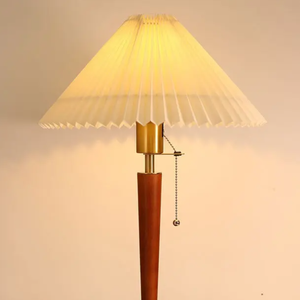 American Retro Fabric Light <b>Study</b> Hotel Living Room Bedroom Bedside Wood <b>Table</b> <b>Lamp</b> with Wireless Charger - Product Image 2