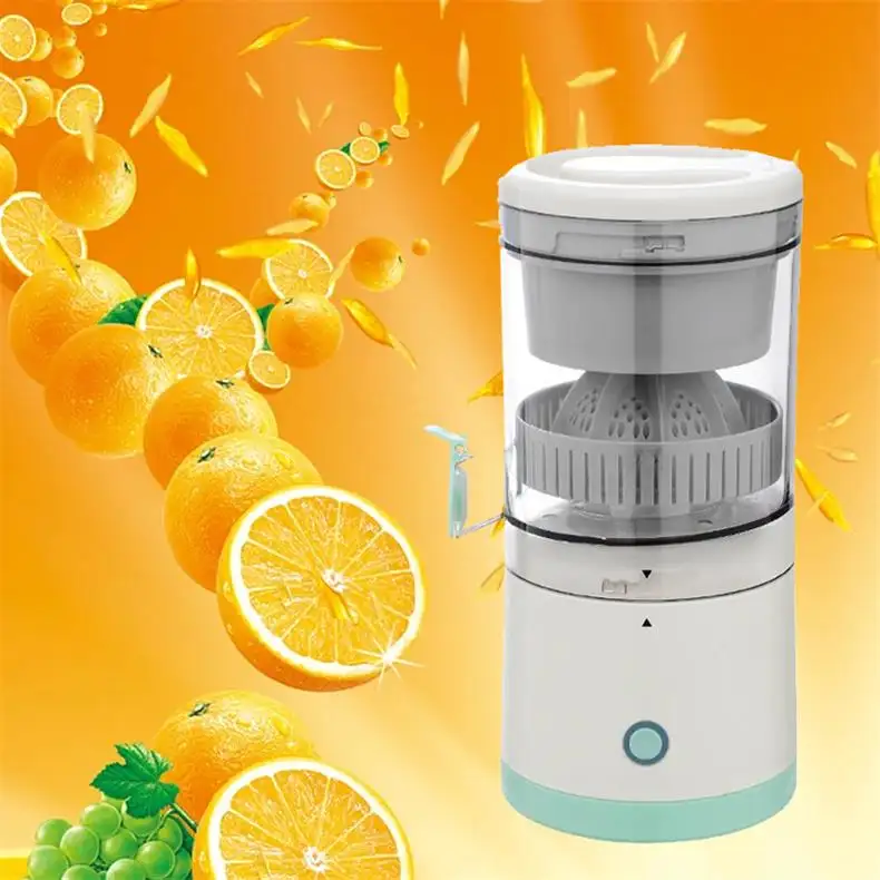 Electric Juicer Rechargeable Citrus, Juicer Machines with Type-Cable Brush Portable Juicer for Orange Lemon Grapefruit Squeezer/