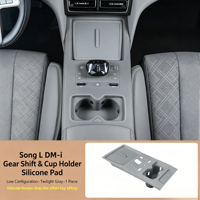Maßgefertigter Integrierter Silikon-Becherhalter-Schutz mit Kabelloser Ladestation, Auto-Innenausstattung, Mod-Teile Passend für BYD Song L DM-i EV