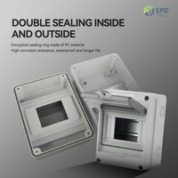Boîte de distribution en plastique étanche IP65 de haute qualité LYC2 5 voies, boîtes de jonction électriques en plastique ABS étanches IP65