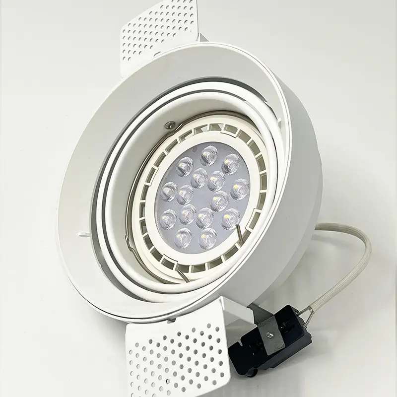 Trimless led downlight çözüm modern downlight 24 ayarlanabilir beyaz renk led downlight 50w LED spot ışık