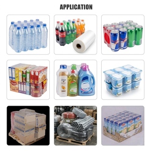 <span class=keywords><strong>Film</strong></span> thermorétractable souple en PE basse température 300m <span class=keywords><strong>x</strong></span> 50cm pour l'emballage d'eau minérale et de thé dans les supermarchés - Product Image 3