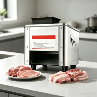 Machine à trancher la viande électrique commerciale en acier inoxydable pour bœuf, porc, jambon, fromage, légumes
