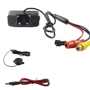 12V không thấm nước xe hình ảnh HD ba-trong-một đảo ngược Radar sao lưu máy ảnh với cảm biến đỗ xe và 4.3 inch hiển thị 1 năm bảo hành - Product Image 1