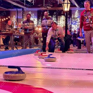 Piste de curling gonflable Songfa, patinoire mobile intérieure/extérieure, tapis de sol sportif, durable et écologique pour les événements et l'entraînement - Product Image 5