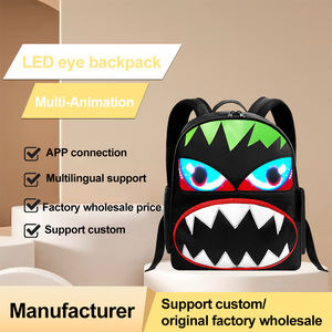 Yeni moda motosiklet <span class=keywords><strong>Led</strong></span> çanta su geçirmez sırt çantası seyahat yüksek akıllı reklam panoları ekran reklam <span class=keywords><strong>Led</strong></span> küçük canavar sırt çantası - Product Image 2