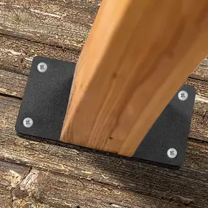 Braket penambal lurus datar, penahan sudut pelat dasi untuk furnitur kayu kabinet konektor kayu