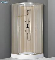 Douchecabine in diamantvorm |   Polygoonvormige douchecabine met aluminium frame, modern design voor thuis en hotel