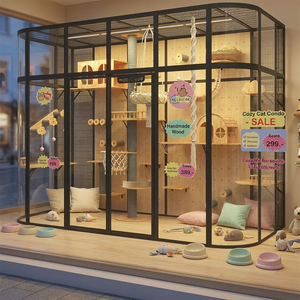 Villa <span class=keywords><strong>de</strong></span> luxe personnalisée pour chat, extérieure, imperméable, isolée et spacieuse, pour la vente en gros <span class=keywords><strong>de</strong></span> meubles modernes pour animaux <span class=keywords><strong>de</strong></span> compagnie - Product Image 1