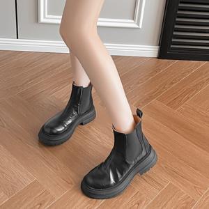 Femmes rétro décontracté mi-mollet pour <span class=keywords><strong>bottes</strong></span> Martin confortable fermeture éclair latérale respirant hiver caractéristiques fabricant en gros - Product Image 6