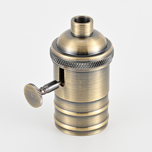 E26/E27 Brass đèn ổ cắm với chuyển đổi - Product Image 4