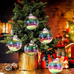 Ornements de Noël personnalisés avec logo en PET, effet verre transparent, décorations de fête pour entreprises - Product Image 3