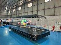 Tente bulle gonflable pour voiture Garage Capsule en PVC transparent 4-6 pieds certifiée CE avec pompe à air électrique
