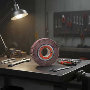 Disque abrasif à lamelles en tissu corindon 200x30x54 mm avec trou AB1077 - Product Image 3