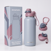 Bouteille d'eau isotherme durable de 32 oz avec une qualité stable et une finition de surface personnalisée pour les cadeaux et les souvenirs promotionnels
