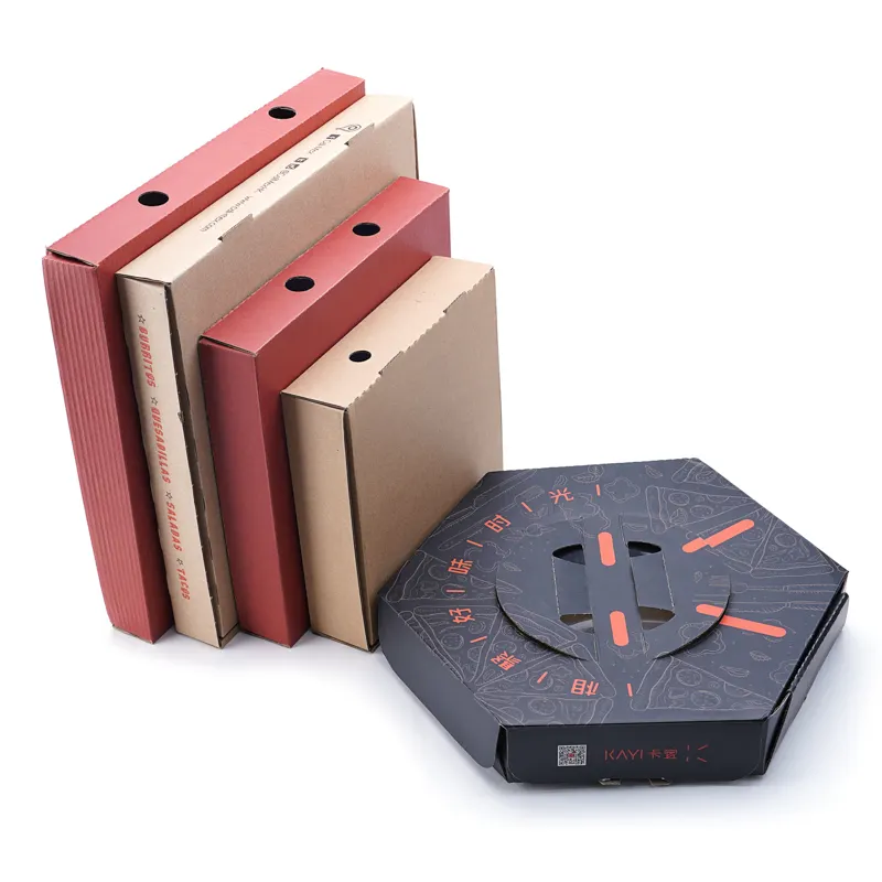 Livre design atacado preço caixa de pizza papel descartável redondo personalizado caixa de pizza