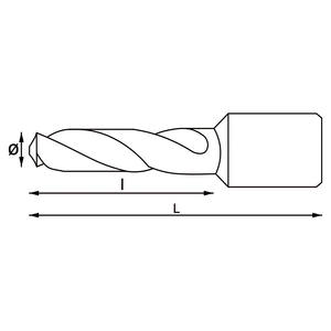 Cutting Tools, Metal <b>Drill</b> <b>Bits</b> and Milling Cutters, FERVI <b>LONG</b> <b>DRILL</b> <b>BITS</b> WITH WELDON SHANK - Product Image 1