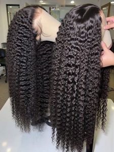 Perruques Lace Frontal 13x6 HD en Cheveux Humains Bouclés Crépus, Boucles Profondes Brésiliennes, Perruques 13x4 Closure Prêtes à Porter, Sans Colle, <span class=keywords><strong>Isee</strong></span>, Prêtes à l'emploi - Product Image 2
