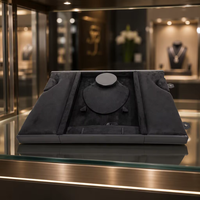RZ Coffret de Présentation de Bijoux de Luxe Grande Capacité en Cuir PU, Boîte de Rangement Élégante à Double Porte pour Colliers, Bracelets, Boucles d'Oreilles et Bagues