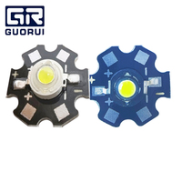 Module GUORUI - Diode LED haute puissance 1W 3W 5W - Perles de lampe LED - Lumière blanche/blanche chaude/rouge/jaune/verte/bleue