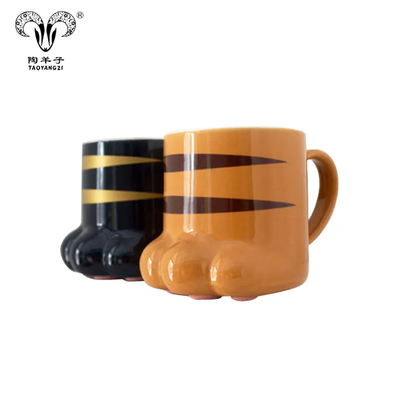 Star Bucks Same Paragraph Well Selling Cat Claw Coffee Tea Milk Cup Ceramic Mug