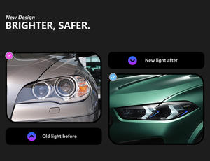 Convient pour l'ensemble de phares <span class=keywords><strong>BMW</strong></span> X5 07-13 E70, modèle G18 Arrow modifié, feux de jour LED, double lentille directionnelle - Product Image 3