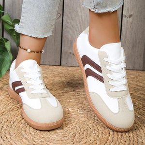 Sneakers Sportive Casual da Donna Alla Moda, Scarpe Dad Shoes Piatte, Produzione Diretta - Product Image 4