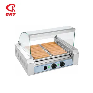 GRT-CZ7 elettrico 7 rulli salsiccia torrefazione hot dog Grill per porta di vetro
