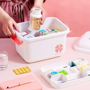 Pequeño botiquín de primeros auxilios, botiquín de primeros auxilios familiar vacío, organizador de botiquines - Product Image 3