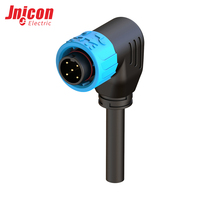 Connecteur Électrique Circulaire Industriel Étanche IP67 en Nylon à Verrouillage par Poussée, M16 Mâle/Femelle, 10A, 2 Broches, 8 Broches, pour LED