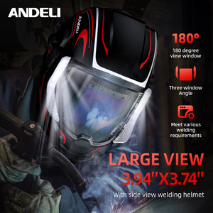 Mũ hàn tự tối ANDELI <span class=keywords><strong>2</strong></span> đèn LED, màn hình lớn 180 độ, hiển thị màu sắc chân thực, sử dụng năng lượng mặt trời, thời gian tự tối 3.5 giờ - Product Image 6