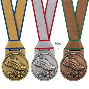 Ensemble de médailles 3D personnalisées de haute qualité en or, argent et bronze pour course à pied, marathon professionnel, récompense - Product Image 2