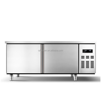 Congélateur de cuisine de restaurant, refroidisseur sous comptoir à air, réfrigérateur multifonctionnel, plan de travail en acier inoxydable, fourni par l'usine