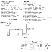 Modul Kamera Endoskop OV6946 Diameter 1.6MM, Tahan Air, untuk Industri Medis, Modul Kamera Marco USB dengan 4 Lampu LED