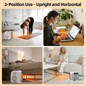 Portable Mini <b>Electric</b> Space <b>Heater</b> 750W 220V <b>Floor</b> Mount Digital Touch Screen 3 Speed Remote Control Overheat Protection China - Product Image 6