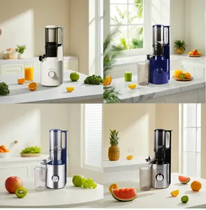Portable Electric Masticating Juicer Cold Press Slow Oran And Citrus Fruit Extractor With Reverse Function For Household Use