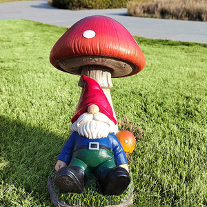 Figurines de jardin nain de Offre Spéciale décorations extérieures Statue de jardin en résine avec lumières LED solaires pour pelouse de cour de patio