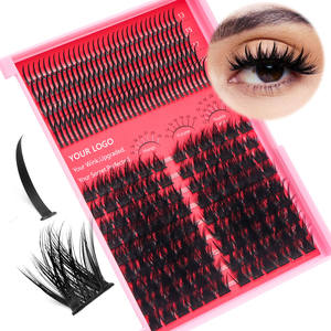 Venta al por mayor DIY <span class=keywords><strong>Cluster</strong></span> Lashes Soft Comfort DIY Segment Eyelash Spiky <span class=keywords><strong>Cluster</strong></span> Private Label Pestañas postizas individuales - Product Image 1