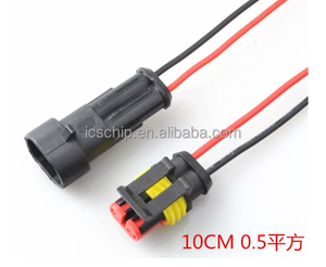 2 Pin HID <b>Plug</b> Waterproof Connector <b>Adapter</b> Housing <b>12V</b>-24V Nylon IP67 Wire Connectors DJ7021 for Automotive Turn Signal - Product Image 6